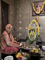 Arati at HH Shrimad Anandashram Shripad Sannidhi (17 Sep 2023)