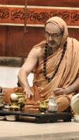 Shri Devi Pujana by HH Swamiji; Picture courtesy Shri Jaikishan Kandlur