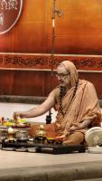 Shri Devi Pujana by HH Swamiji; Picture courtesy Shri Jaikishan Kandlur