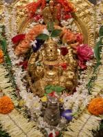 Shri Devi Pujana by HH Swamiji; Picture Courtesy Shri Abhishek Pai