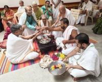 Shri Guru Paduka Pujana; Picture Courtesy Shri Jaikishan Kandlur