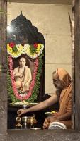 Shodashopachara Puja at HH Shrimad Anandashram Swamiji Paduka Sannidhih; Picture Courtesy Shri Jaikishan Kandlur