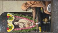 Shodashopachara Puja at HH Shrimad Anandashram Swamiji Paduka Sannidhih; Courtesy Shri Ashwin Cherkal
