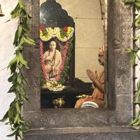 Shodashopachara Puja at HH Shrimad Anandashram Swamiji Paduka Sannidhih; Picture Courtesy Shri Jaikishan Kandlur