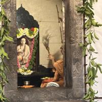 Shodashopachara Puja at HH Shrimad Anandashram Swamiji Paduka Sannidhih; Picture Courtesy Shri Jaikishan Kandlur