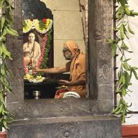 Shodashopachara Puja at HH Shrimad Anandashram Swamiji Paduka Sannidhih; Picture Courtesy Shri Jaikishan Kandlur
