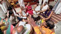 Shri Guru Paduka Pujana; Picture Courtesy Shri Jaikishan Kandlur