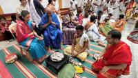 Shri Guru Paduka Pujana; Picture Courtesy Shri Jaikishan Kandlur