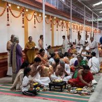 Shri Guru Paduka Pujana; Picture Courtesy Shri Jaikishan Kandlur
