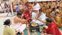 Shri Guru Paduka Pujana; Picture Courtesy Shri Jaikishan Kandlur