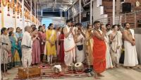 Shri Devi Pujana by HH Swamiji; Picture Courtesy Shri Jaikishan Kandlur