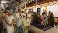 Shri Devi Pujana by HH Swamiji; Picture Courtesy Shri Jaikishan Kandlur