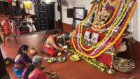 Prathana, Gowri Pujana, Vayana Puja, Shri Ganapati Sthapana; Picture Courtesy Shri Jaikishan Kandlur