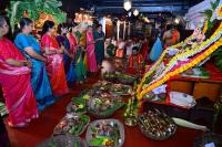 Prathana, Gowri Pujana, Vayana Puja, Shri Ganapati Sthapana; Picture Courtesy Shri Sadashiv Bana