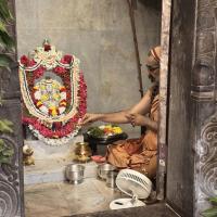 Shodashopachara Puja by HH Swamiji at Shri Mahaganapati Sannidhih. Picture Courtesy Shri Jaikishan Kandlur