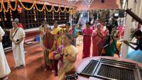 Shodashopachara Puja by HH Swamiji at Shri Mahaganapati Sannidhih. Picture Courtesy Shri Jaikishan Kandlur