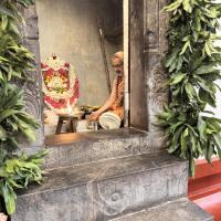 Shodashopachara Puja by HH Swamiji at Shri Mahaganapati Sannidhih. Picture Courtesy Shri Jaikishan Kandlur