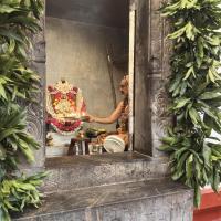 Shodashopachara Puja by HH Swamiji at Shri Mahaganapati Sannidhih. Picture Courtesy Shri Jaikishan Kandlur