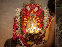 Shri Ganapati puja and Visargana. Picture Courtesy Shri Abhishek Pai