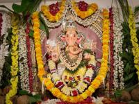 Shri Ganapati puja and Visargana. Picture Courtesy Shri Abhishek Pai