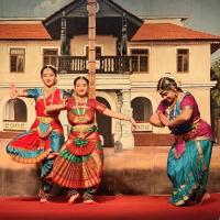 Bharatnatyam by Smt. Champa Sorab, Kum. Janhavi and Shreyasi Sorab; Picture courtesy Shri Jaikishan Kandlur