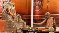 Shri Devi Pujana by HH Swamiji; Picture Courtesy Shri Jaikishan Kandlur