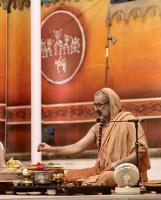 Shri Devi Pujana by HH Swamiji; Picture Courtesy Shri Jaikishan Kandlur
