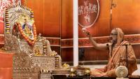 Shri Devi Pujana by HH Swamiji; Picture Courtesy Shri Jaikishan Kandlur