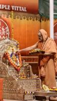 Shri Devi Pujana by HH Swamiji; Picture Courtesy Shri Jaikishan Kandlur