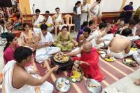 Shri Guru Paduka Pujana begins; Picture Courtesy Shri Jaikishan Kandlur