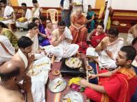 Shri Guru Paduka Pujana begins; Picture Courtesy Shri Jaikishan Kandlur