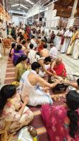 Shri Guru Paduka Pujana begins; Picture Courtesy Shri Jaikishan Kandlur