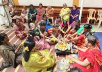 Shri Guru Paduka Pujana begins; Picture Courtesy Shri Jaikishan Kandlur