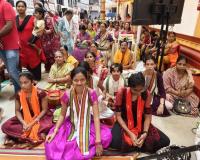 Shri Guru Paduka Pujana begins; Picture Courtesy Shri Jaikishan Kandlur