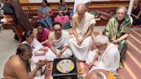 Shri Guru Paduka Pujana; Picture Courtesy Shri Jaikishan Kandlur