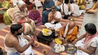 Shri Guru Paduka Pujana; Picture Courtesy Shri Jaikishan Kandlur