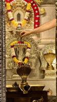 Shodashopachara Puja to Shri Laxmi Narasimha Sannidhih by HH Swamiji; Picture Courtesy Shri Jaikishan Kandlur