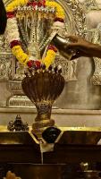 Shodashopachara Puja to Shri Laxmi Narasimha Sannidhih by HH Swamiji; Picture Courtesy Shri Jaikishan Kandlur