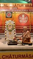 Shri Devi Pujana by HH Swamiji; Picture Courtesy Shri Jaikishan Kandlur