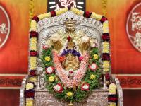 Shri Devi Pujana by HH Swamiji; Picture Courtesy Shri Abhishek Pai