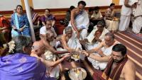 Shri Guru Paduka Pujana; Picture Courtesy Shri Jaikishan Kandlur