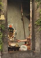 Shodashopchara Puja at Shri Mahalakshmi Sannidhih & Shri Devi Pujana by H.H. Swamiji; Picture Courtesy Shri Jaikishan Kandlur