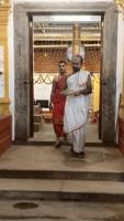 Shri Bhavanishankar and HH Swamiji prasthan to Kutir; Picture Courtesy Shri Jaikishan Kandlur