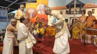 Sangeetika on HH Pandurangashram Swamiji by Parijnananand Bhajana Mandali, Goregaon; Picture Courtesy Shri Jaikishan Kandlur