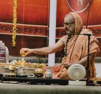 Shri Shiva Pujana by HH Swamiji; Picture Courtesy Shri Ashwin Cherkal