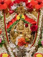 Shri Devi Pujana by HH Swamiji; Picture Courtesy Shri Abhishek Pai