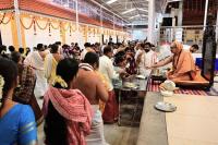 Teertha Vitarana and Shri Guru Paduka Pujana; Picture Courtesy Shri Sadashiv Bana