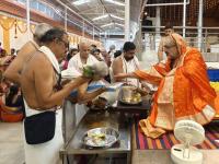 Teertha Vitarana and Shri Guru Paduka Pujana; Picture Courtesy Shri Jaikishan Kandlur