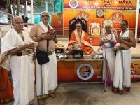 Teertha Vitarana and Shri Guru Paduka Pujana; Picture Courtesy Shri Jaikishan Kandlur