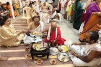 Shri Guru Paduka Pujana; Picture Courtesy Shri Jaikishan Kandlur